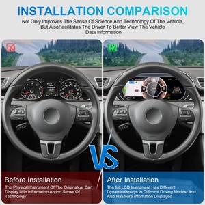 New 10.25 Inch <b>Car</b> Digital Cluster LCD Dashboard <b>for</b> Volkswagen VW Polo 2009 2016 Auto <b>Speedometer</b> Virtual Cockpit Ghost Screen - Product Image 6