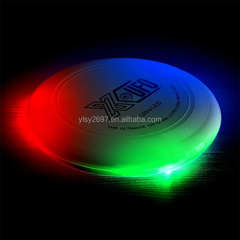 Rechargeable 175g Custom Light Up Frisbee Type-C Interface Led Flying Disc Tosy Smart Outdoor Sports Led Frizbee