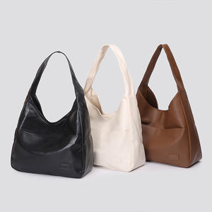 Bolso Tote de PU de Gran Capacidad para Mujer, Versión Coreana, con Cierre, Forro de Poliéster Impermeable, Estilo Moderno - Product Image 1