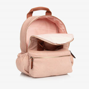 Simple solide velours côtelé sacs d'école nouveau créateur de mode velours côtelé sac à dos sac Portable fermeture éclair <span class=keywords><strong>cartable</strong></span> - Product Image 2