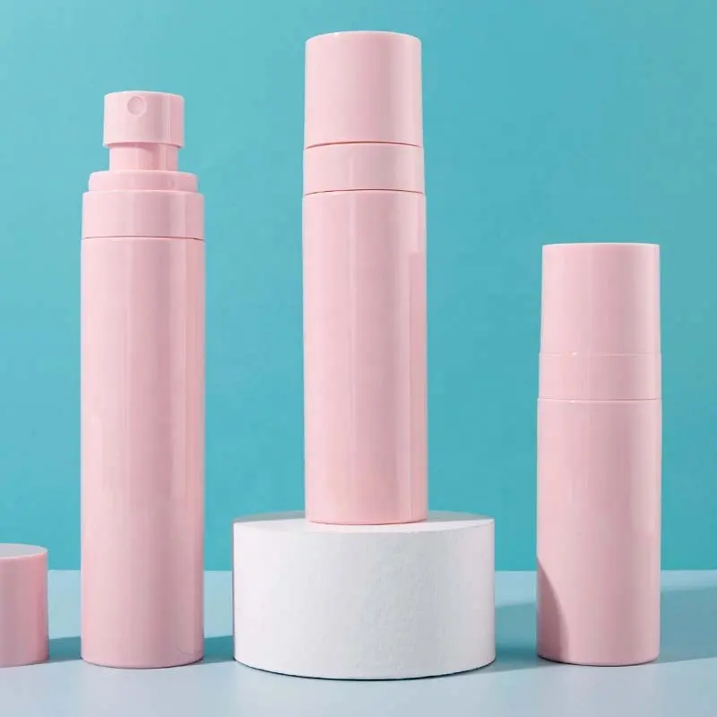 LZ Pack популярный круглый 60 мл 80 мл 100 мл розовый солнцезащитный крем бутылка для упаковки с логотипом увлажняющий Распылитель для тела