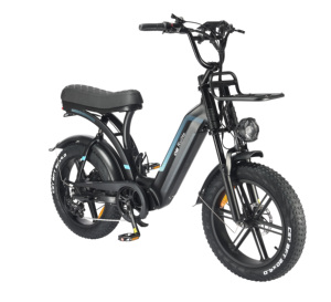Ruihe Q8 bicicleta de montaña eléctrica de 20 pulgadas para mujeres Fat Tire con motor de 250W integrado 48V batería oculta diseño amigable para mujeres - Product Image 5
