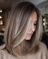 Peluca Judía con Base de Seda, Color Marrón Ceniza, Kosher, Cabello Humano Europeo Virgen, Reflejos Rubios, Peluca Completa de Encaje, Cabello Humano