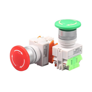 Bouton d'arrêt d'urgence autobloquant Chkl Lay37-11Zs avec capuchon en aluminium, contacts argentés, borne à vis, IP40 - Product Image 5