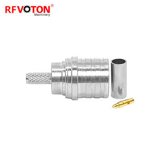 Precio de fábrica QMA macho enchufe Macho Crimp Rg316 Rg174 Lmr100 Cable Rf Coaxial conector cobre coaxial (RF) QMA en Stock - Product Image 3