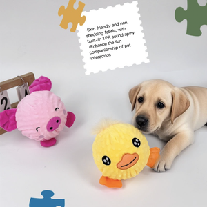 Palla Rimbalzante Squeaky in TPR di Grandi Dimensioni, Serie Giocattoli per Cani in Peluche a Forma di Cartone Animato, Diametro 12,5 cm - Product Image 3