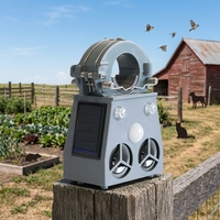 Répulsif à ultrasons intelligent pour oiseaux, alimenté par énergie solaire, étanche, écologique, technologie sonore et lumineuse, matériau ABS, durée de vie 3-5 ans