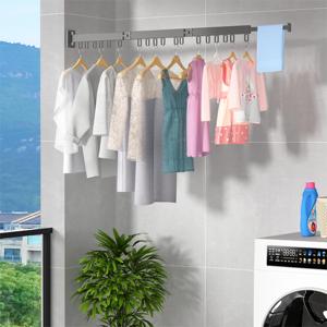 Cintre mural en aluminium pliable pour le séchage des vêtements Extérieur Intérieur Pas de rouille Tour de <span class=keywords><strong>linge</strong></span> fixe Anneau rotatif simple - Product Image 3