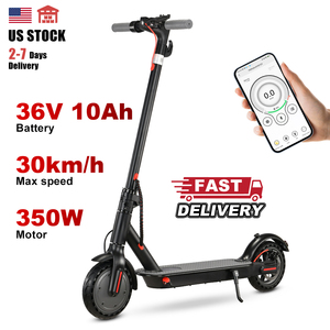 Scooter Eléctrico Plegable de Largo Alcance, 36V 350W 10.4Ah, Neumático Sólido de 8.5 Pulgadas, 25 km/h, Disponible en EE. UU. - Product Image 1
