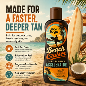 Accélérateur <span class=keywords><strong>de</strong></span> <span class=keywords><strong>bronzage</strong></span> rapide OEM, stimulant la production <span class=keywords><strong>de</strong></span> mélanine, à base d'huiles natives, d'aloe vera, d'huile <span class=keywords><strong>de</strong></span> graines <span class=keywords><strong>de</strong></span> tournesol et <span class=keywords><strong>de</strong></span> vitamine E, non collant, pour un <span class=keywords><strong>bronzage</strong></span> intense. - Product Image 4