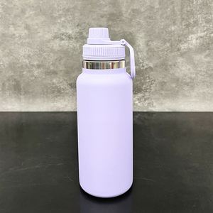 32 Oz Wide Mouth BPA Free <b>Double</b> <b>Wall</b> Vacuum Insulated Stainless Steel Portable Leak-Proof Lid with Straw Gym School Camping - Product Image 2