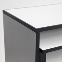 Étagère d'exposition en forme d'échelle, ensemble de tables de présentation pour le commerce de détail, présentoir en bois à 3 niveaux pour magasin, support d'exposition pour chemises