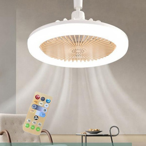 Dayqing Đèn quạt hương liệu trong nhà LED Quạt trần 3 tốc độ gió lạnh trắng + trung tính + Ánh sáng ấm áp 360e27 giao diện điều chỉnh - Product Image 1