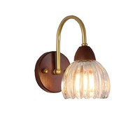 Nuevo Estilo nórdico de mediados de siglo, lámpara de pared Retro china, luz LED creativa para dormitorio, sala de estar, pasillo, escalera