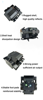 Pompe d'aération linéaire portative 12v 24v pompe à air en plastique de chaise de massage actionnée pour le diffuseur d'arôme