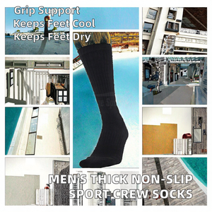 Chaussettes de sport unisexe pour hommes, femmes et jeunes, antidérapantes, respirantes, anti-humidité, écologiques, pour la maison, décontractées, sportives, printemps, compressées - Product Image 2