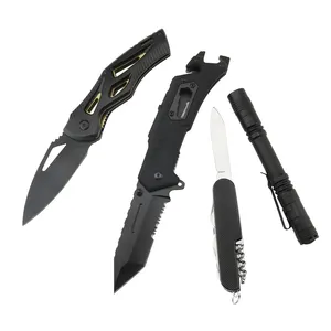 CS-9916-R手工折叠刀工具套装户外狩猎折叠实用工具多种工具