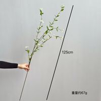 Nouveau produit L-R201 en gros : Arrangement floral artificiel Spiraea Saule des neiges pour mariage, décoration de bureau et centre de table
