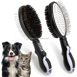 Profesyonel Köpek Bakım Kombosu Fırçası 2'si 1 Arada Kedi Tüyü Dökülmesini Azaltan ve Dolaşık Açan Fırça Yoğun Naylon Kıllarla - Product Image 1