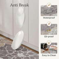 Tapis de cuisine, tapis de sol, antidérapants, lavables, imperméables, rembourrés, anti-fatigue, tapis de couloir floral pour la lessive, l'évier, le bureau