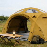 Tente de désert gonflable toutes saisons, extérieur enduit Oxford, coupe-vent, anti-UV, ouverture automatique rapide, kaki, Moyen-Orient