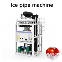 Machine à glace industrielle à tubes de grande capacité 12 tonnes avec compresseurs Frascold & Emerson, moteur et engrenages refroidis par eau pour la transformation alimentaire