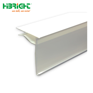 Customized Length <b>PVC</b> Shelf Edge Label Holder <b>Strips</b> for Wood Shelves and Metal Racks - Product Image 5