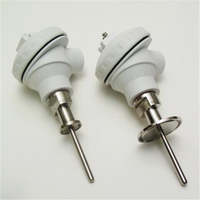 Sensor RTD PT100 Sanitario de Acero Inoxidable SS316 Personalizado OEM de Haichen, Clase IP65, Precisión A/B, Resolución 0.2