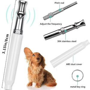 Sifflet d'entraînement pour chiens avec cordon, flûte pour chien, aide à l'entraînement ultrasonique pour animaux de compagnie, répulsif anti-aboiement, contrôle du comportement, fournitures pour animaux de compagnie - Product Image 6