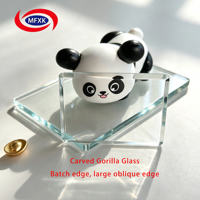 High Clarity Custom Faceted Glass Sheet Tinted Color Decor Glass for Handcraft Ornament Lighting Fixture Instrument Sight Window