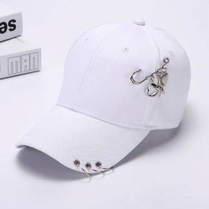 Gorras de Béisbol Personalizadas al por Mayor de Alta Calidad con Cadena Metálica Única, Gorras de Béisbol DIY con Cadena - Product Image 3