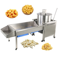 Machine à Popcorn Commerciale Entièrement Automatique, Chauffante, à Agitation Électrique Manuelle, Machine à Popcorn Industrielle