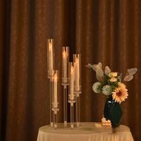 Centres de table Offre Spéciale en plomb de route de mariage décoration centres de table de mariage de luxe bougeoir en acrylique