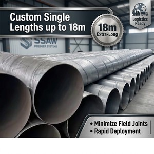 Tubería SSAW API 5L X52 para Fluidos de Alta Presión |   Tubería de Acero Soldada en Espiral Personalizada |   Capacidad de 300,000 Toneladas |   Tubería de Petróleo con Recubrimiento 3PE - Product Image 1