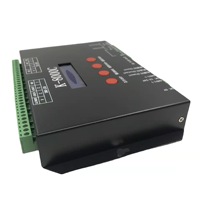 Adressable RVB RGBW RGBIC RGBWIC Programmable LED Contrôleur K-8000C SD Carte 8 Ports Max 8192 IC Pixels Point SPI Signal de Sortie