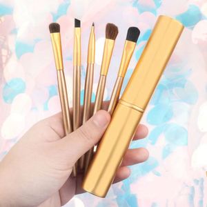 Mini <b>Eye</b> Make up Brush Set 5pcs Private Logo Travel Makeup Brush Foundation Cosmetics Powder Face Brush Makeup - Product Image 6