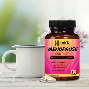 Cápsulas Herbales para la Menopausia OEM/ODM, Suplemento para Equilibrar Hormonas, Alivio de los Sintomas de la Menopausia para la Salud Femenina - Product Image 4