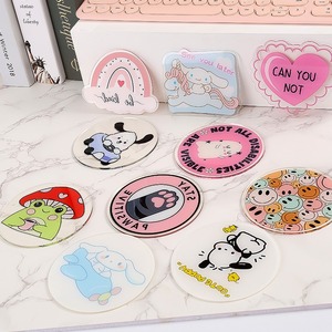 Personalised Custom Acrylic Coaster UV Printed Sublimation Clear Glitter Cute Anime Logo Drink Coaster for Coffee Promotional