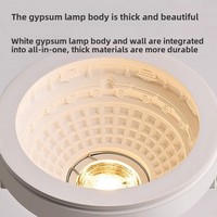 Outillage d'hôtel intelligent Style rétro Protection simple des yeux LED Spot de tube de plâtre de plafond pour la maison
