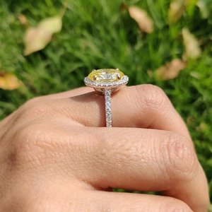 Bague Hip Hop en argent sterling 925 plaqué or de haute qualité avec diamant de laboratoire pour femme, brillance durable - Cadeau de mariage et de fiançailles - Product Image 5