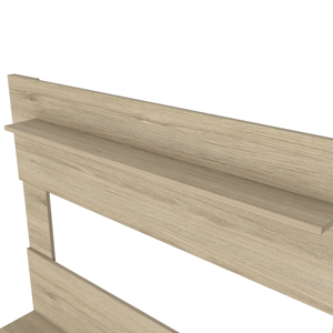 Floating Entertainment Center For <b>Tv</b> Up To 55 In Light <b>Pine</b> With One Superior Shelf And Two Shelves - Product Image 4