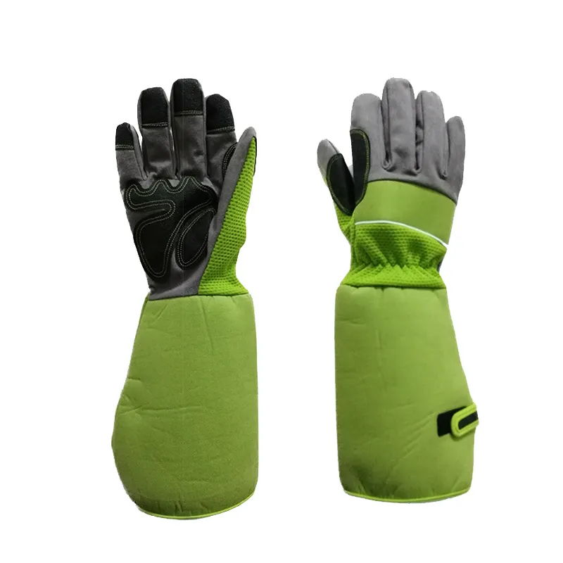 MKAS Custom Long Thorn Proof Gardening Gloves For Women Ladies Logo Work Garden Gloves
