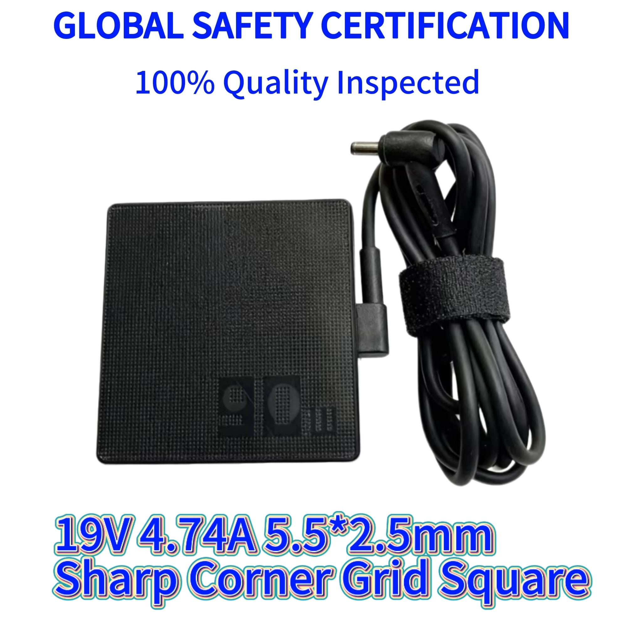 Sharp Corner Grid Square black 19V 4.74A 5.5*2.5mm