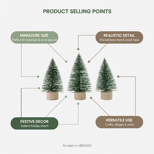 Sanwei Hot Bán Mini sisal Cây Thủ Công Chai Bàn Chải Cây Thông Nhỏ Cây Giáng Sinh - Product Image 6