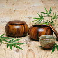 Boîte de rangement en bois massif naturel pour jeu de Go, Gobang, échecs, accessoires