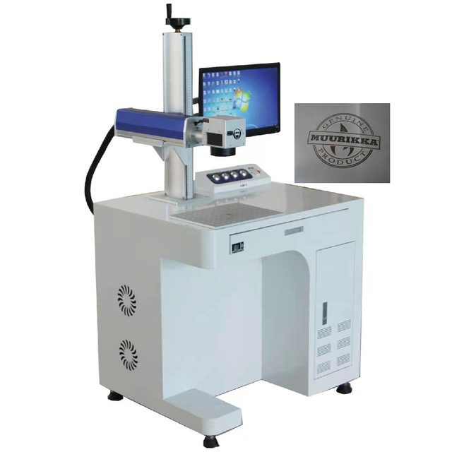 Fiber Metal Engraver Automatic Marking Laser Metal logo Engraving Marking Machine