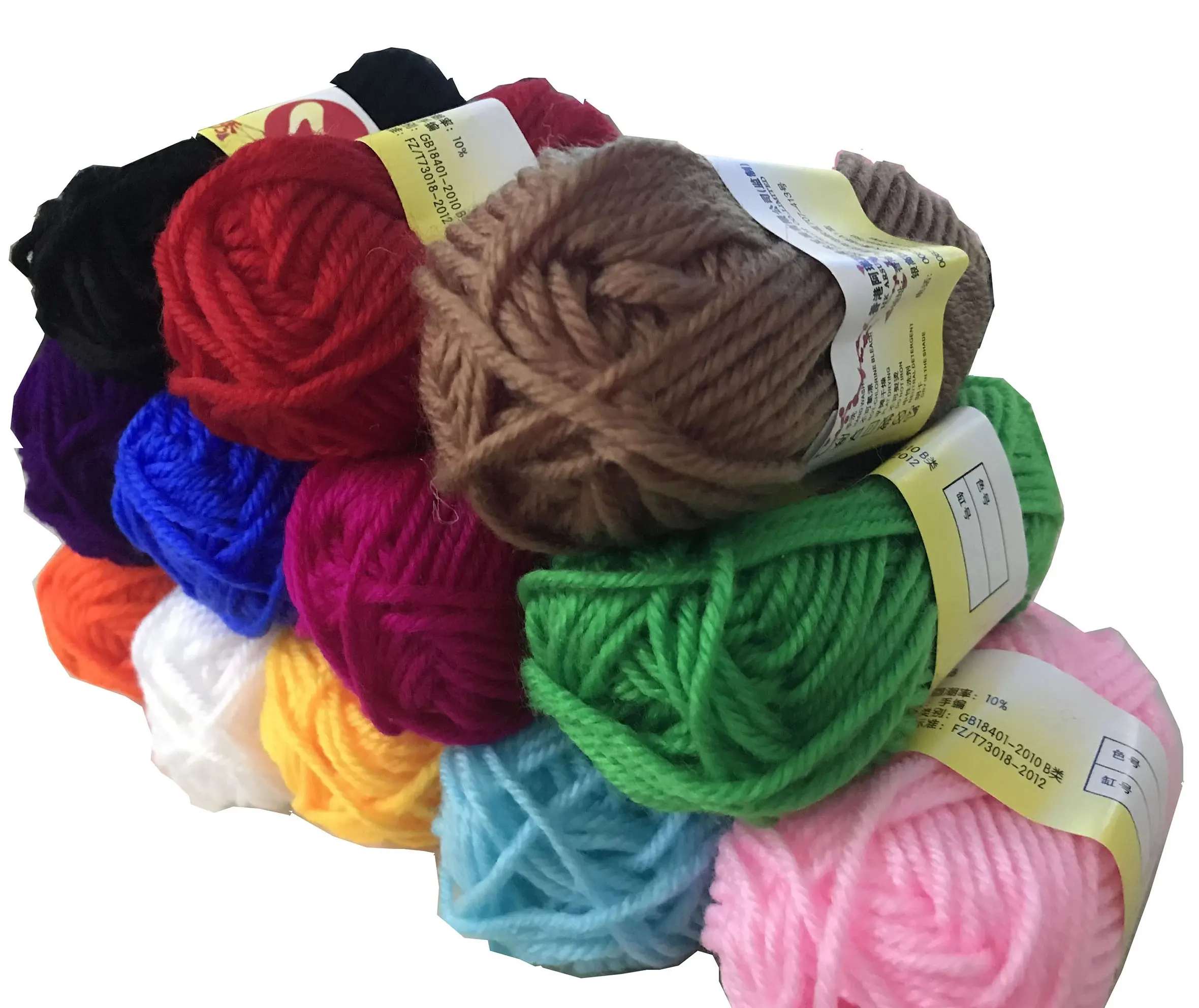 100% Acrylic Color Wool Roll Hand Make Colored Wool Roll