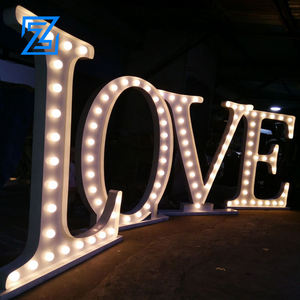 Letras Iluminadas LED para Fotografía y Arco de <span class=keywords><strong>Boda</strong></span> con Forma de Corazón, Letras Decorativas para Publicidad, Hospitales, Escuelas, Eventos, Alquiler de Escenarios - Product Image 1