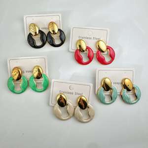 Pendientes de Mariposa y Flor de Cuatro Pétalos, Diseño Profesional, Acero Inoxidable 316L, Sin Níquel, Estándar ASTM, Venta al Por Mayor - Product Image 3