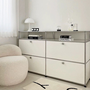 Modern Stainless Steel Modular Storage Cabinet Multifunctional Simple Ins Decorative Sideboard Living Room Home Furniture 4 - Product Image 1